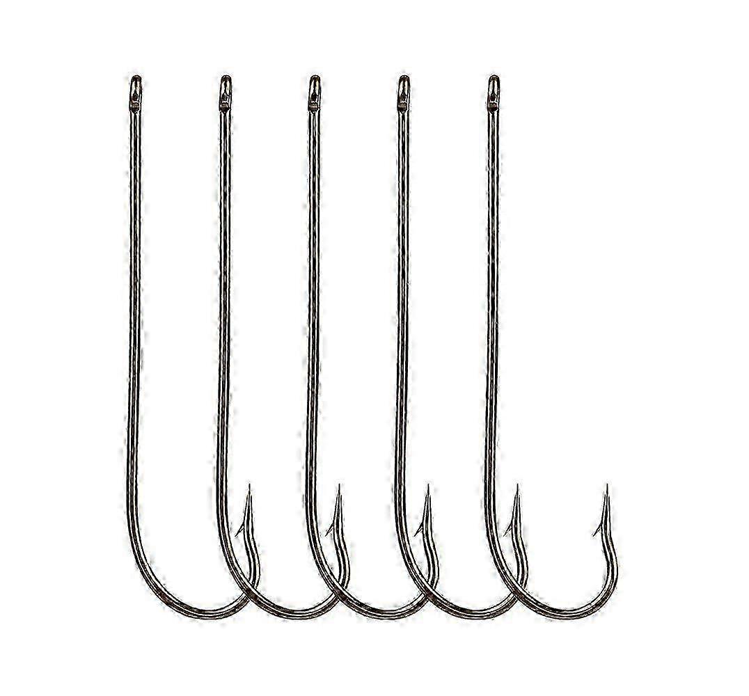 Pack of 100 Long Shank Fishing Hooks Aberdeen Fly Tying Jig Hooks Panfish Bass