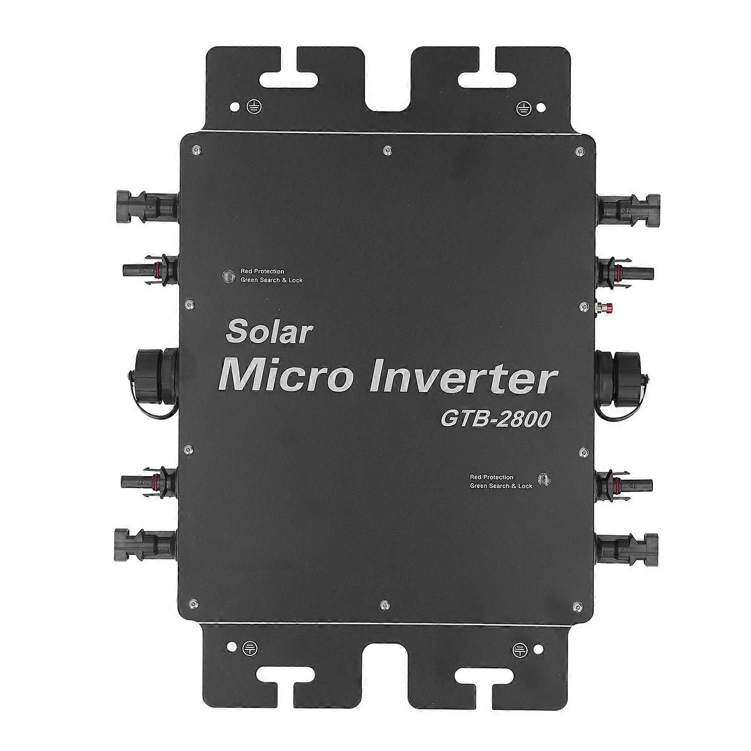 2800W Solar Grid Tie Inverter MPPT Power Micro Inverter with WiFi Control IP65 Waterproof