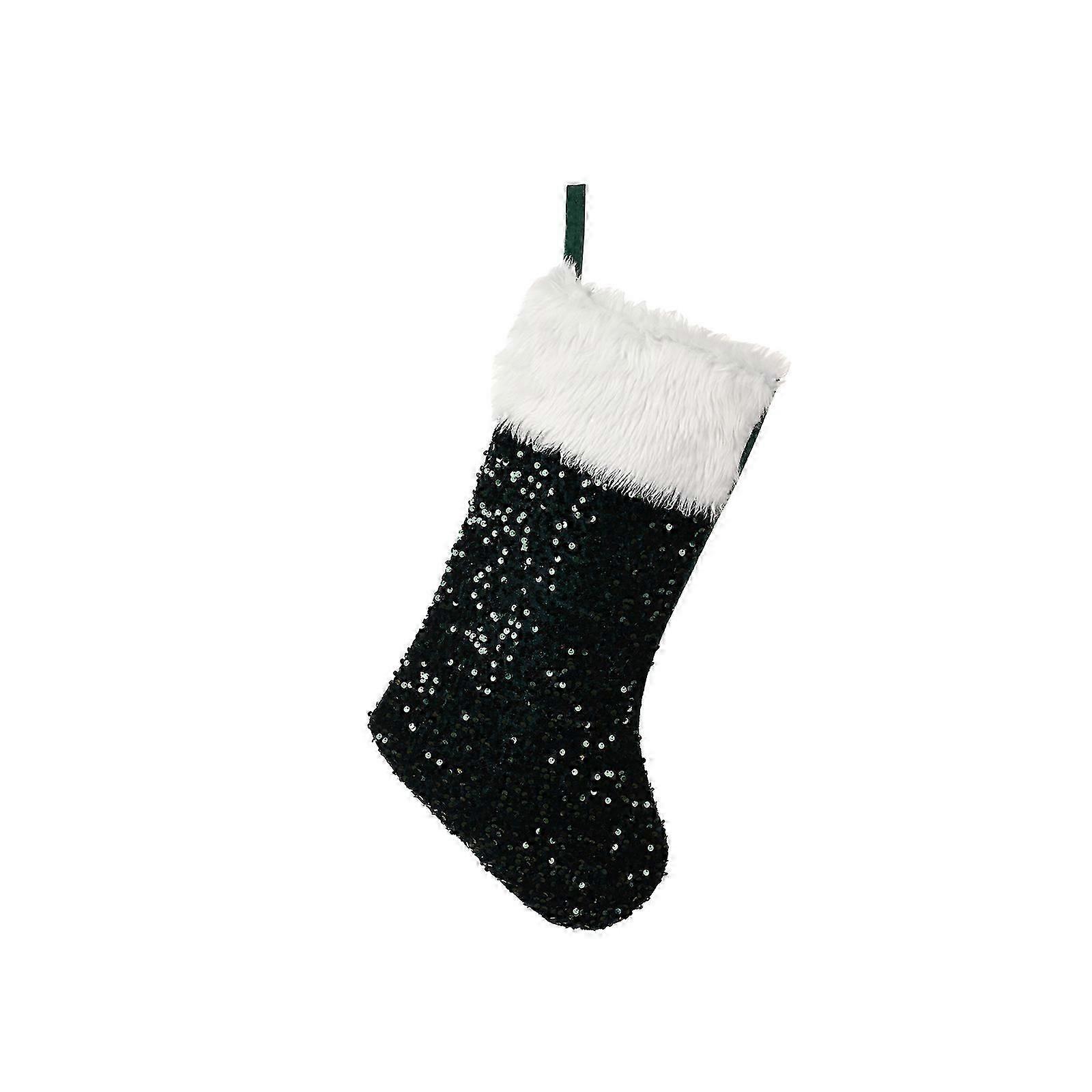 Julepynt, julestrømper med paljetter