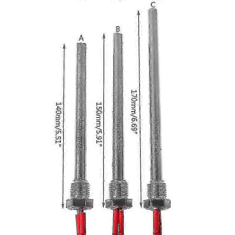 موقد حرق الخشب الساخن بقوة 350 واط و220 فولت، مقاس 10*140/150/170 مم، M16*1.5، 10x140 مم / 10x150 مم / 10x170 مم