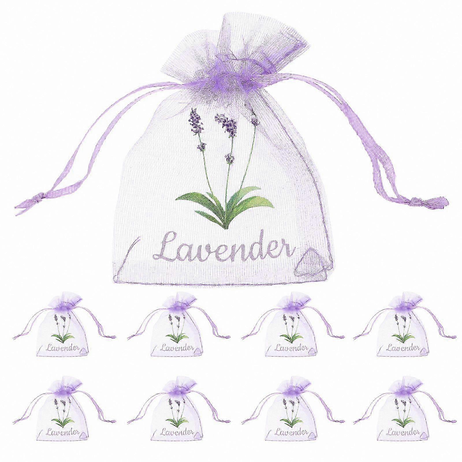 20 Pack Empty Organza Bags Drawstring Pouches for Herbs Spices Flowers Storage Small Mesh Scented Sachets for DIY Crafting Projects