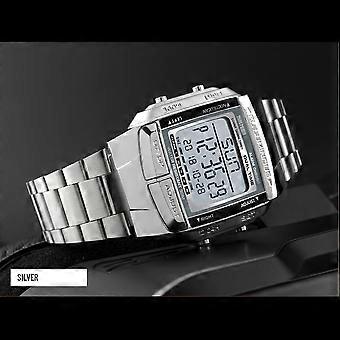 SKMEI 1381 Homens Analógico Digital Watch Moda Casual Esportes relógio de pulso 2 Tempo 5 Alarme 3ATM impermeável 