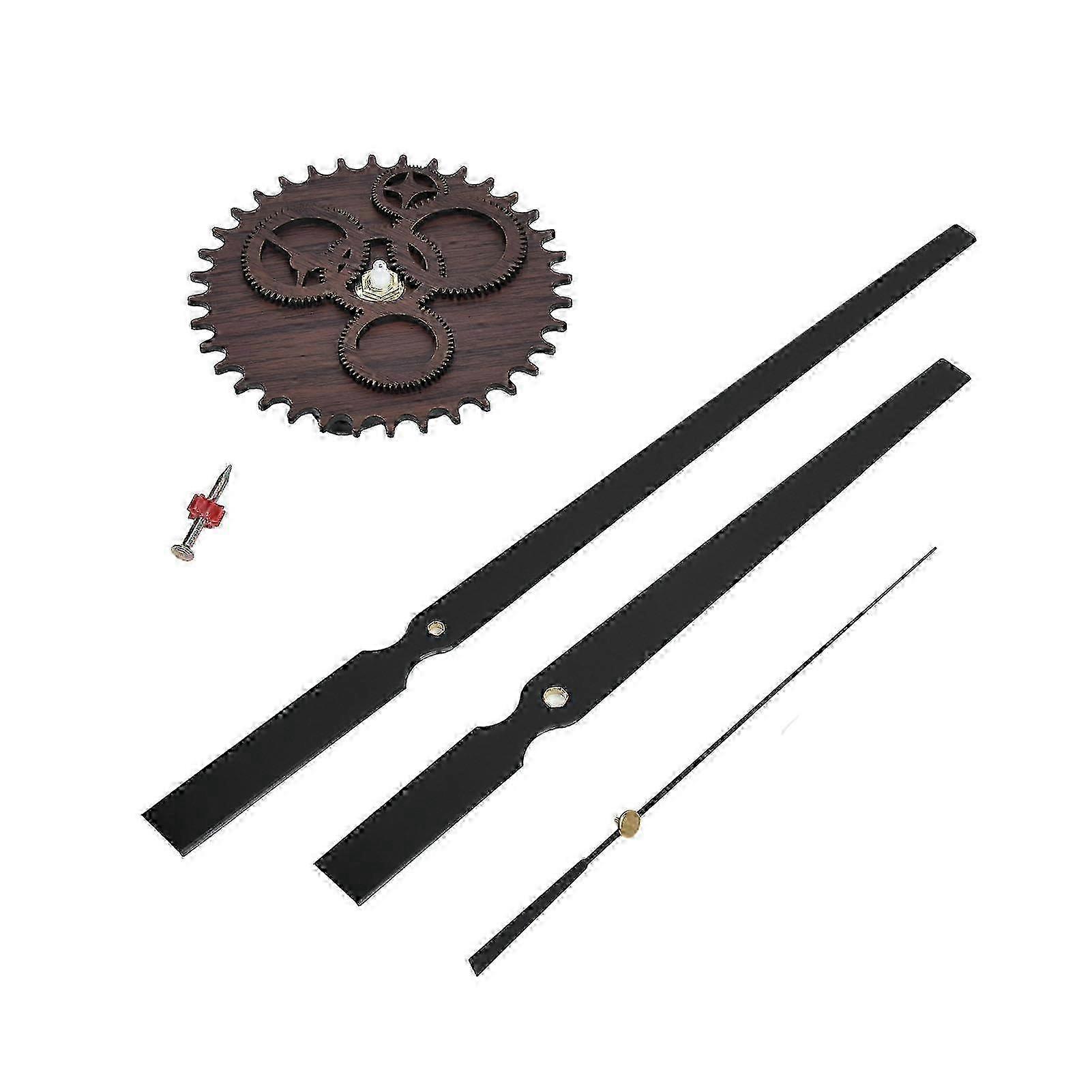 DIY Wall Clock Frameless Design 3D Decorative Effect Silent Movement Self Adhesive Floating Clock