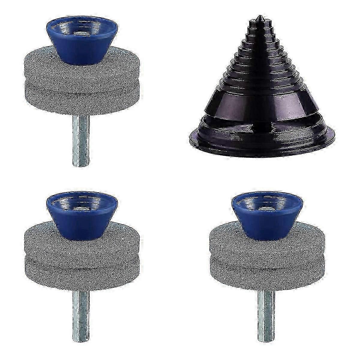 Lawn Mower Blade Sharpener, Double Layer for Power Drill Use x