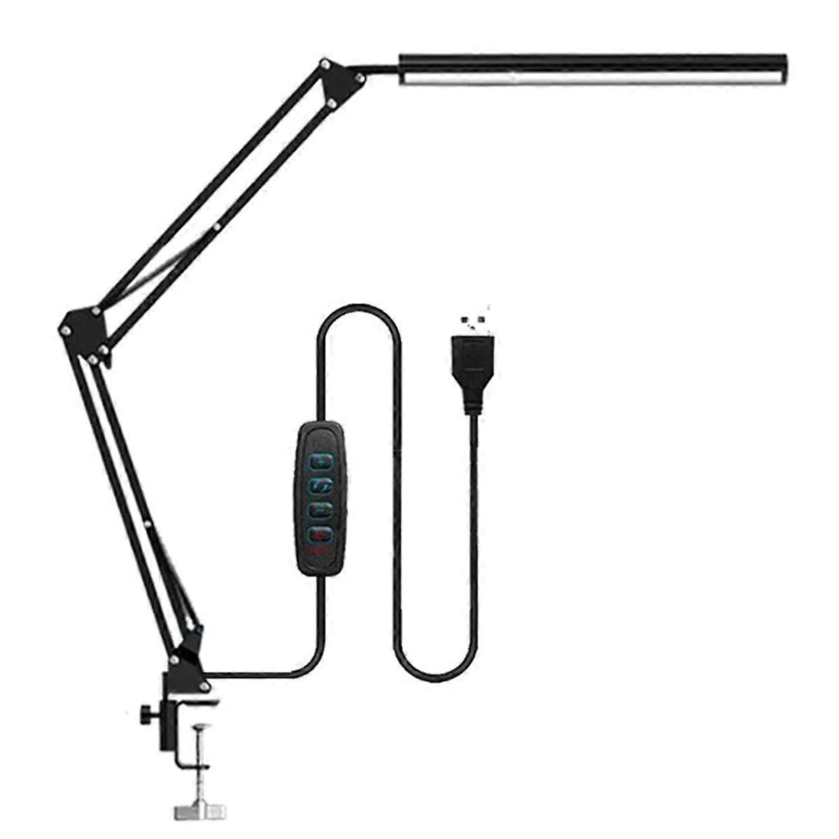 DeskLamp Adjustable Foldable Double Swing Arm Light Eye-Caring for Dormitory Study Office Architect