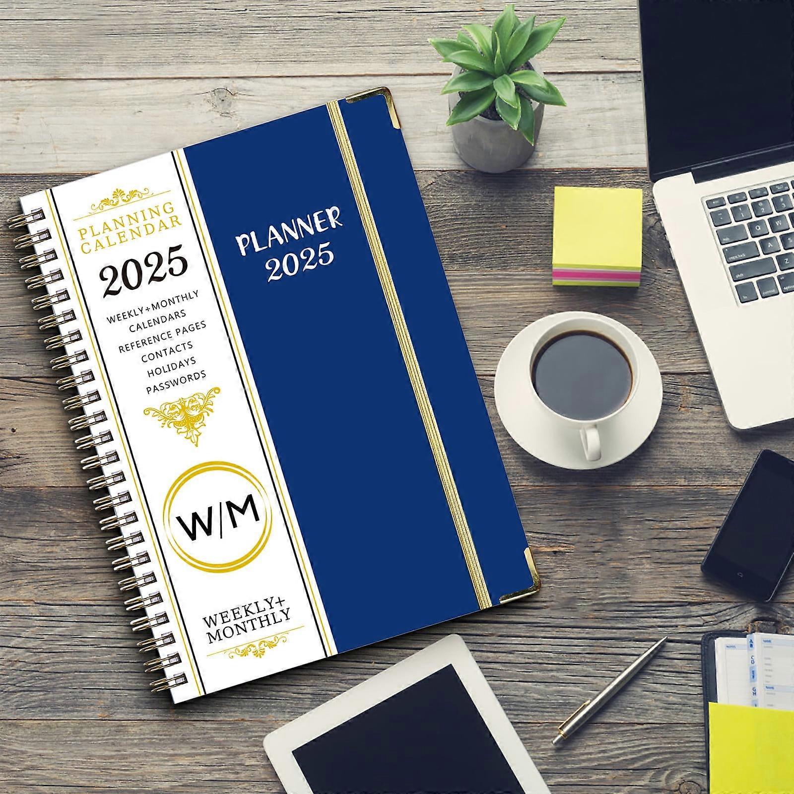 Diary Notebook on Clearance 2025 English Schedule A5 Plan Book with Separating Pages Plan Notebook Coil Book