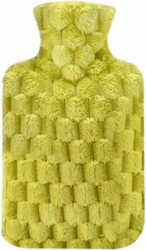 1000Ml Hot Water Bottle with Detachable Outer Cover. Cute Plush Hand Warmer That Won't Deform When Squeezed