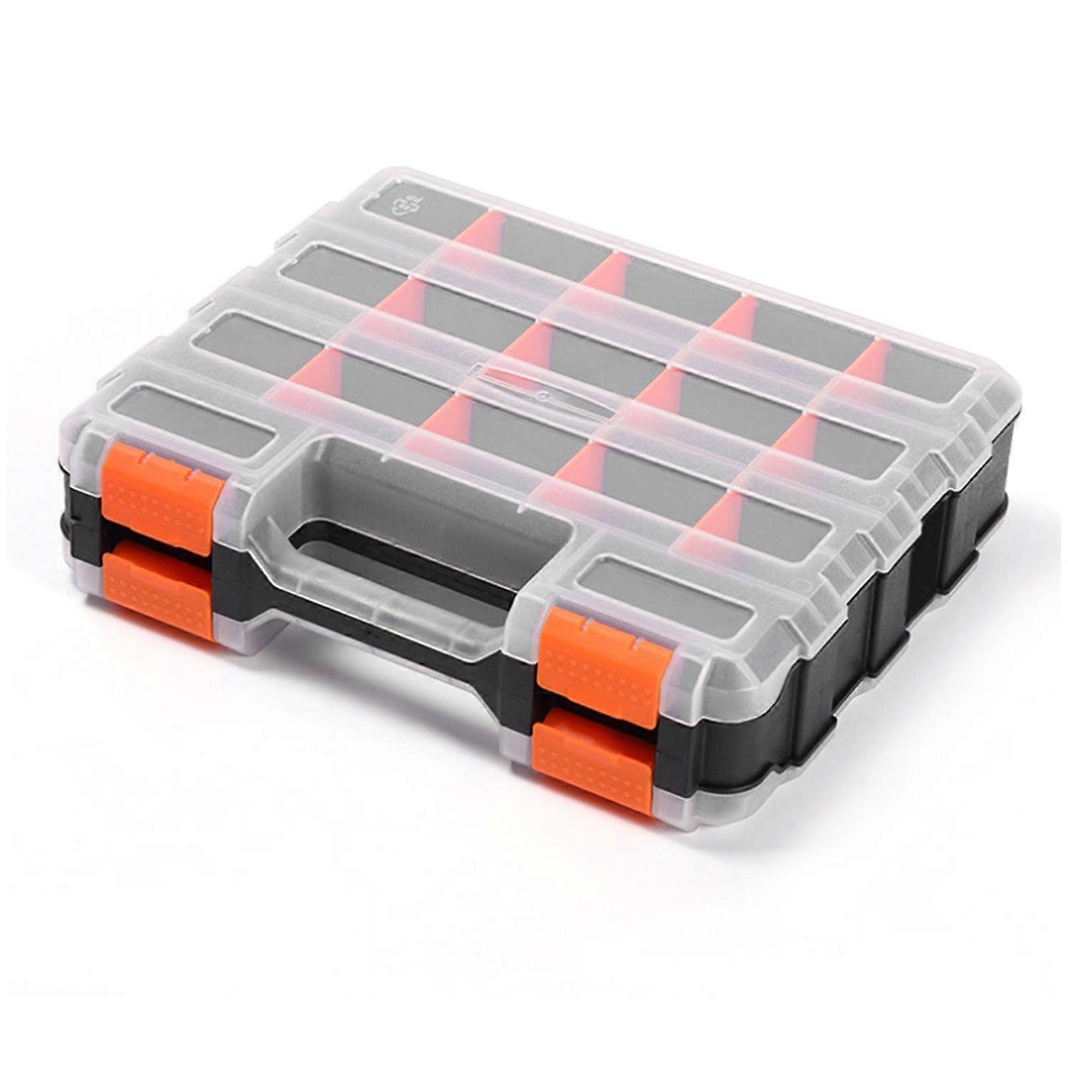 Parts Box PP Grid Design Thickened Removable Compartment Stable Classification Storage Box Double Si