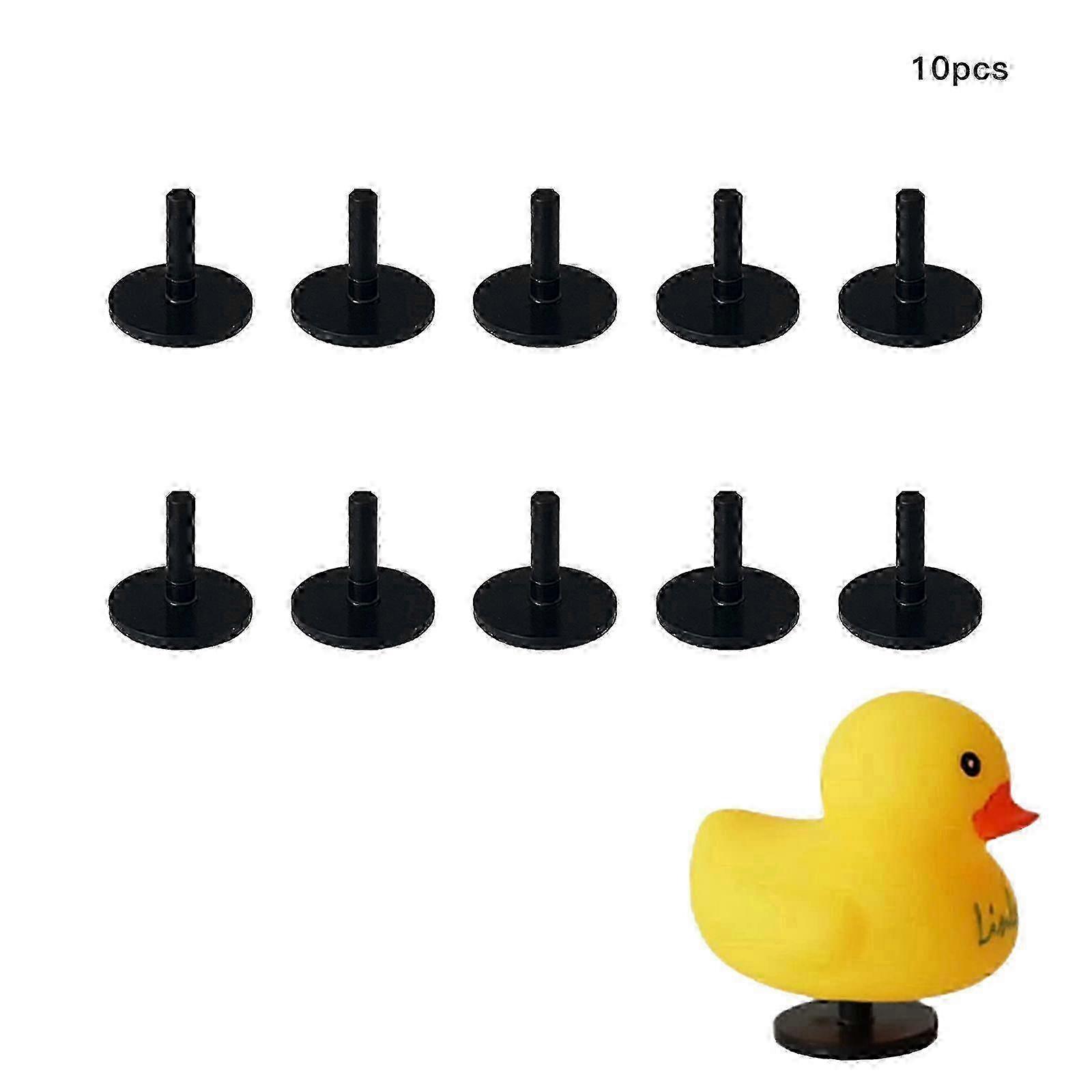 Black Display Brackets for Ducks, Velcro, 10-Pack 2025