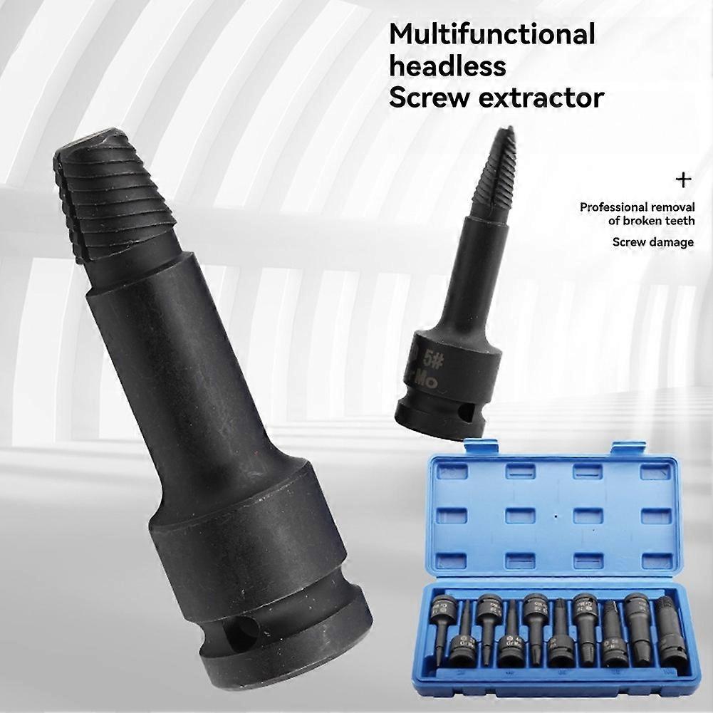 10PCS Wrench Break Wire Extractor Screw Extractor Screw Stud Extractor Extractor Drill Bit Set