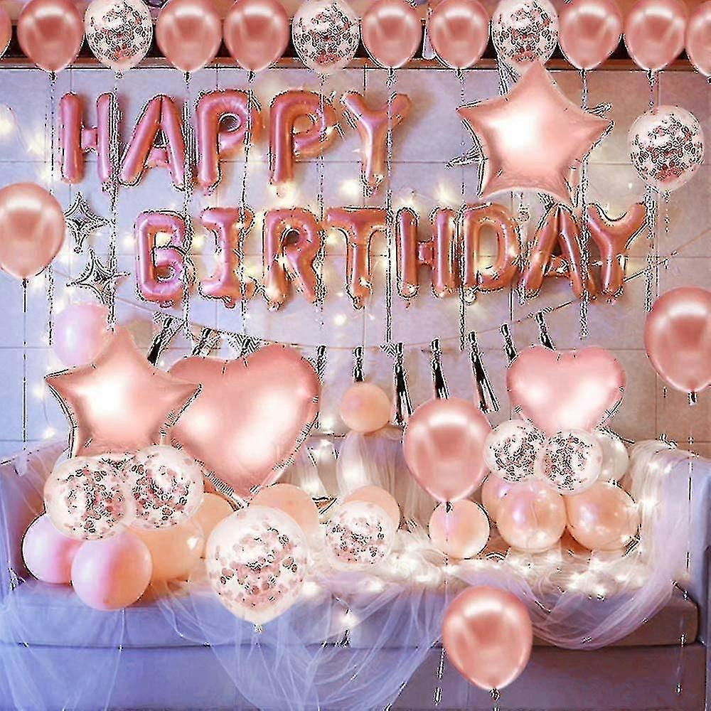 الوردي والذهبي زينة عيد ميلاد حزب اللوازم مجموعة (50 جهاز كمبيوتر شخصى)