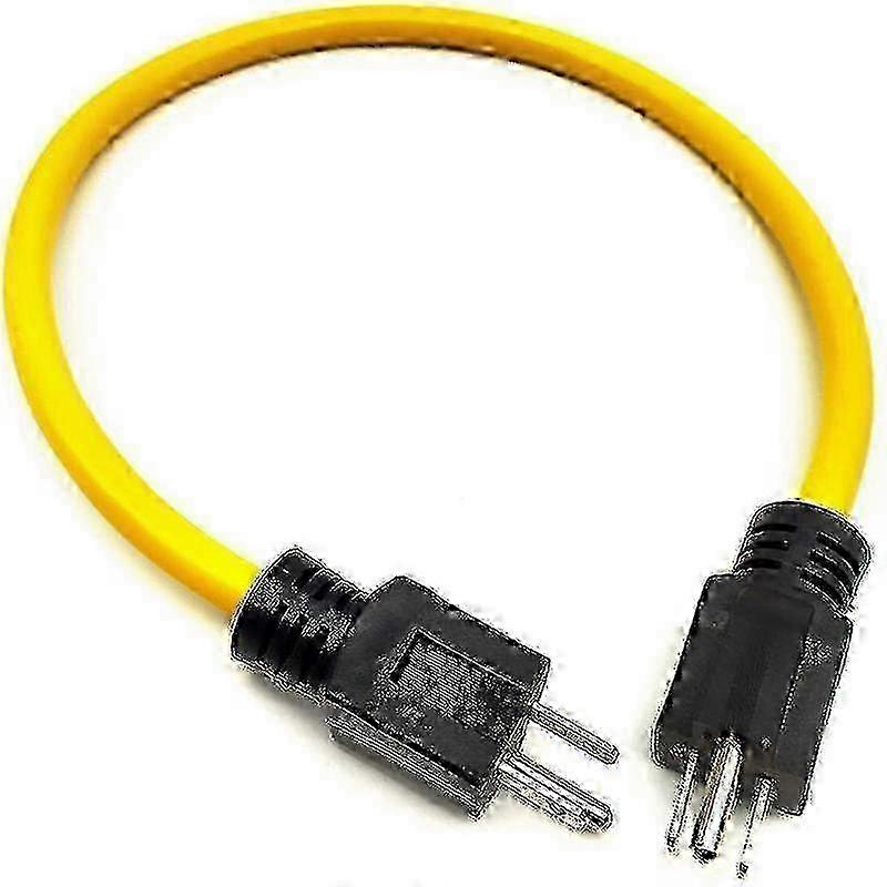 w NEMA 5-15P Generator Adapter 12AWG 125V for Extension Cord & Transfer Switch