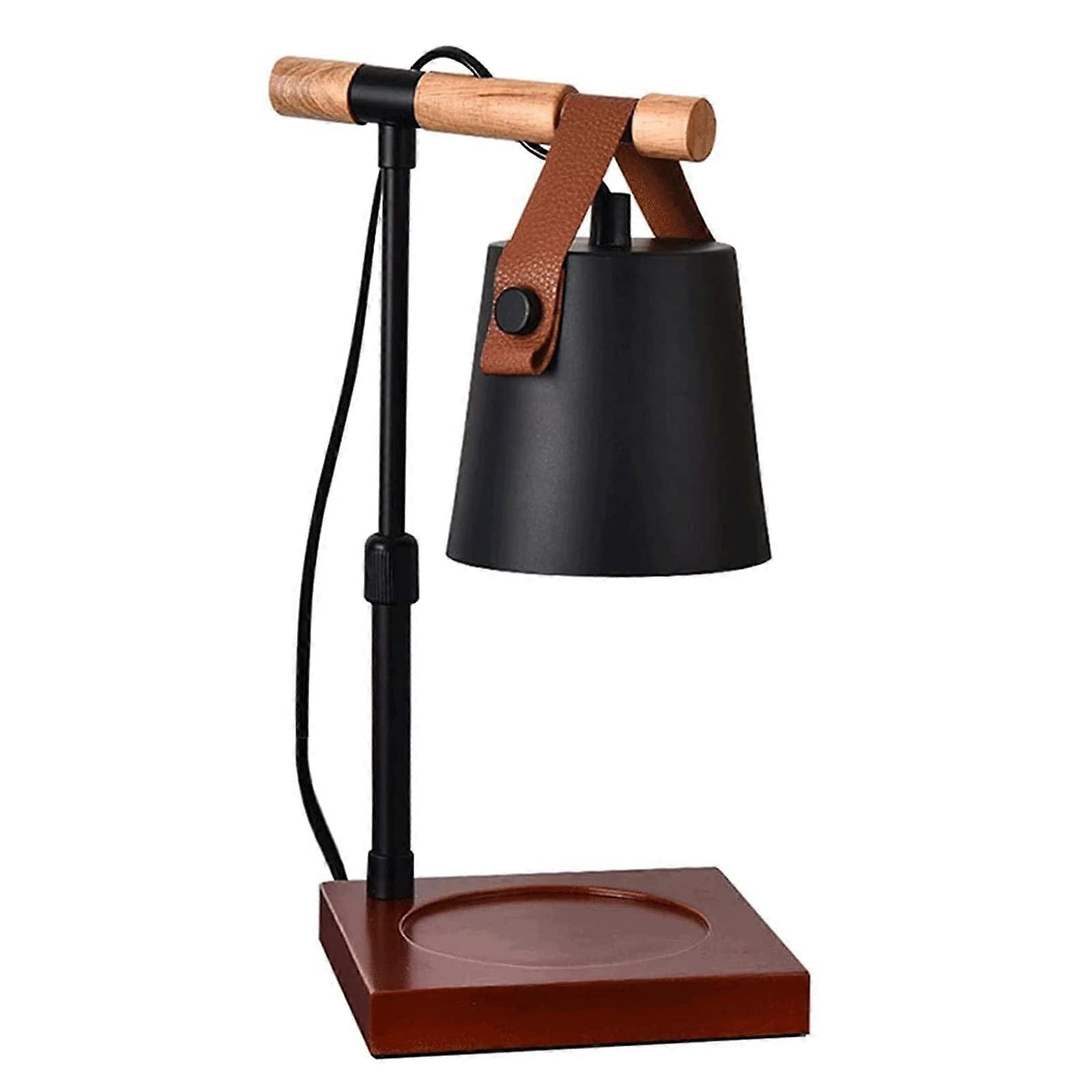 Candle Warmer Lamp with Adjustable Height and Brightness, Wax Melting Table Lamp with 2 Bulbs for Room and Home Decor