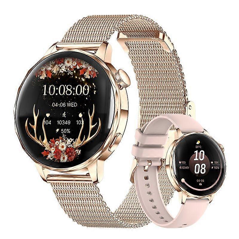 I220 Smartwatch Bluetooth Call 1.27 inch HD Display Heart Rate SpO2 Fitness Tracker for Women