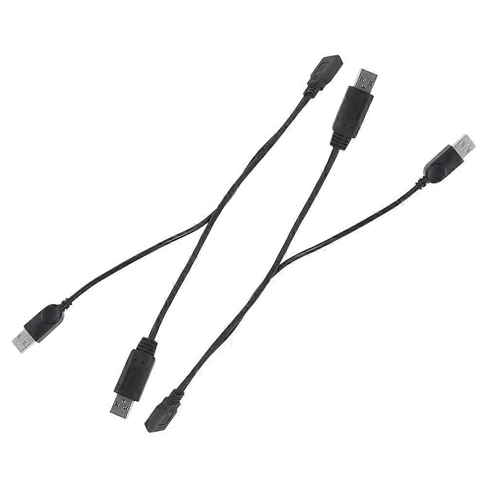 Mobile Hard Drive Data Cable USB Port Extension Cable for Fast Data Transfer 2Pcs