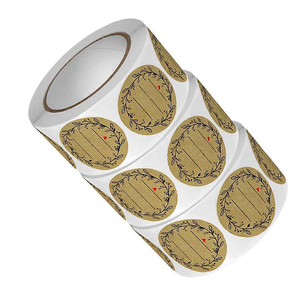 Elegant Kraft Paper Labels for Containers Multi Color Ideal for Decor with Removable Reusable Stickers 3 Rolls