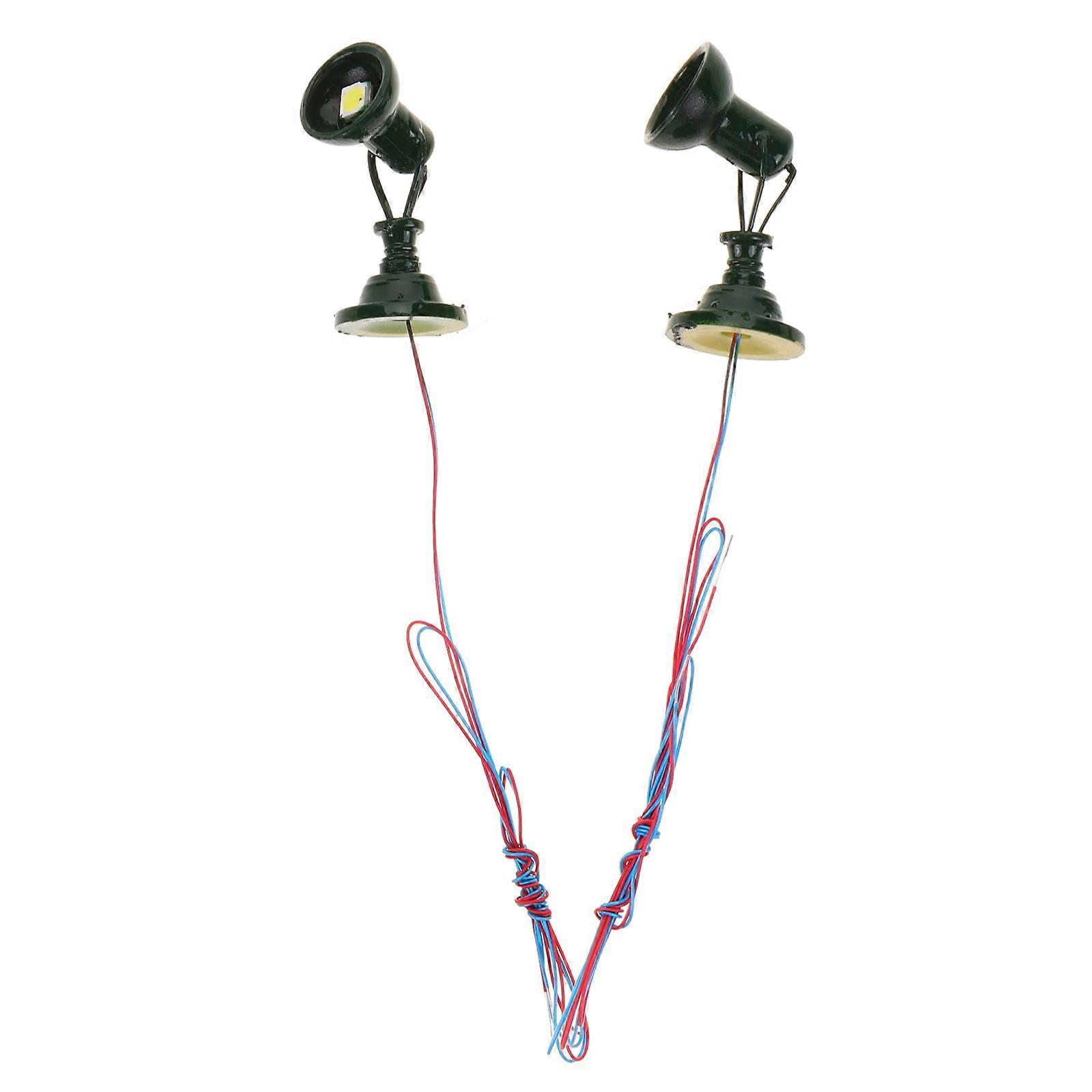 Train Model Signal Light Model for Railroad Scene with 2Pcs