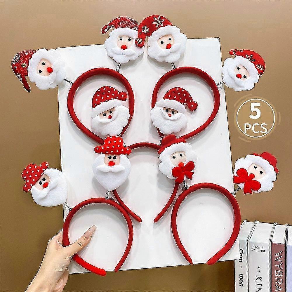 Karácsonyi Parti Hajpántok 5 db Hóember Karika Hajdíszek