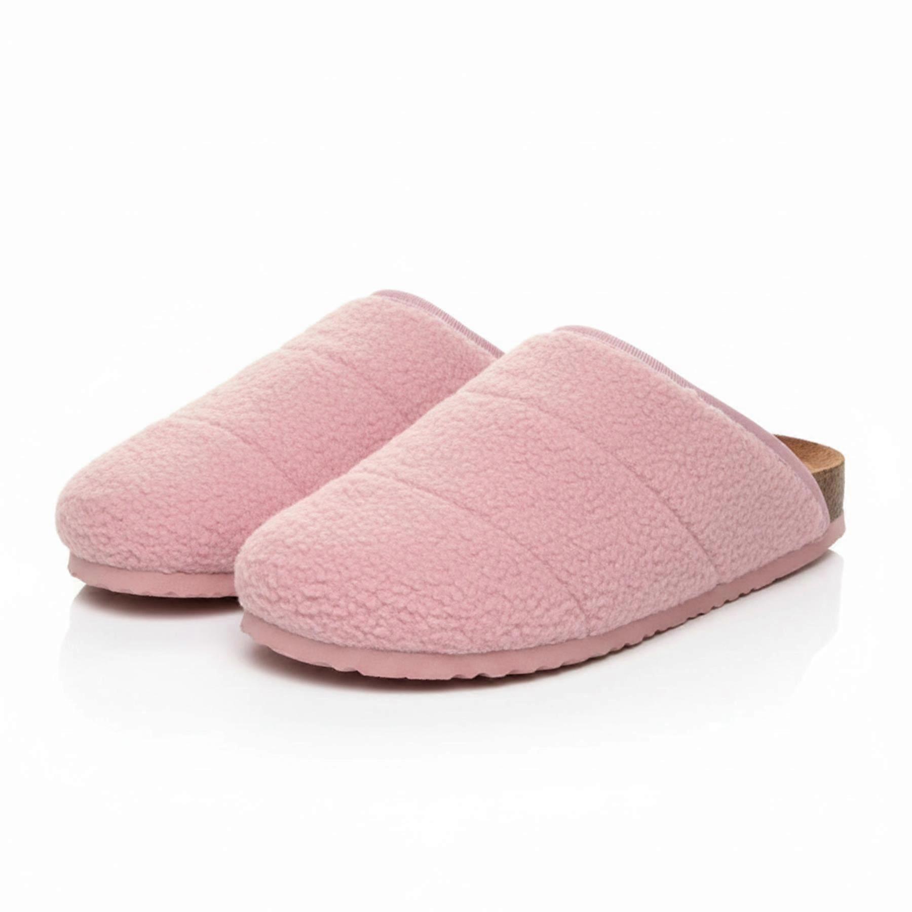 Femmes Curly Mule Slipper Chaud Confortable Mousse à Mémoire de forme Slip-on robuste Cork sole Slider