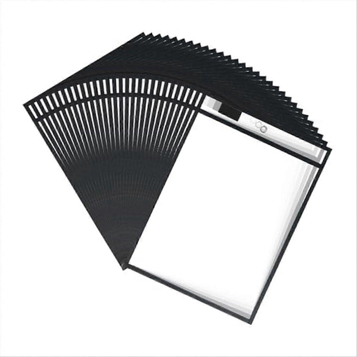 30PCS Job Ticket Holder, 10x14In, Reusable Plastic Sleeves for Paper