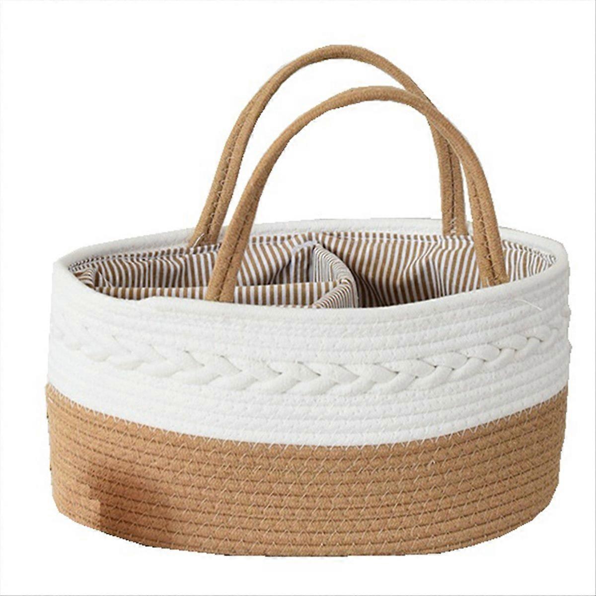 Maternal and Infant Storage Basket Compartment Diaper Storage Bag B