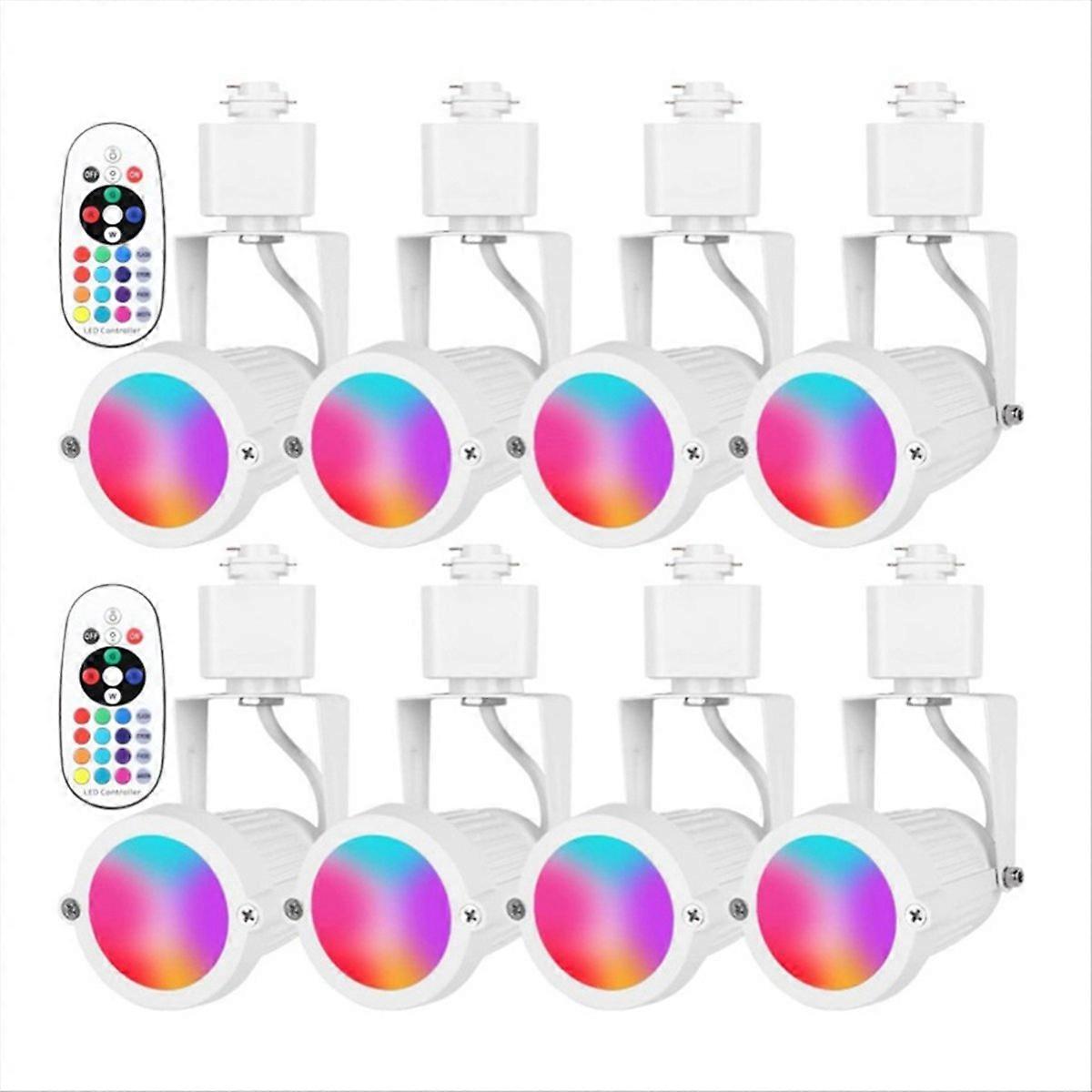 White Single RGBW Track Light 90-265V 3-Wire Track Head Track Light