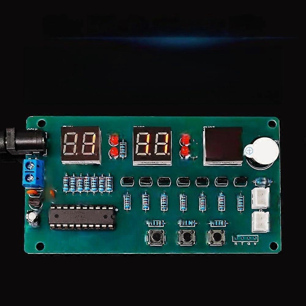 DIY Electronic Clock Kit with Bright 6Digit LED Display, 51 Microcontroller, DC 512V