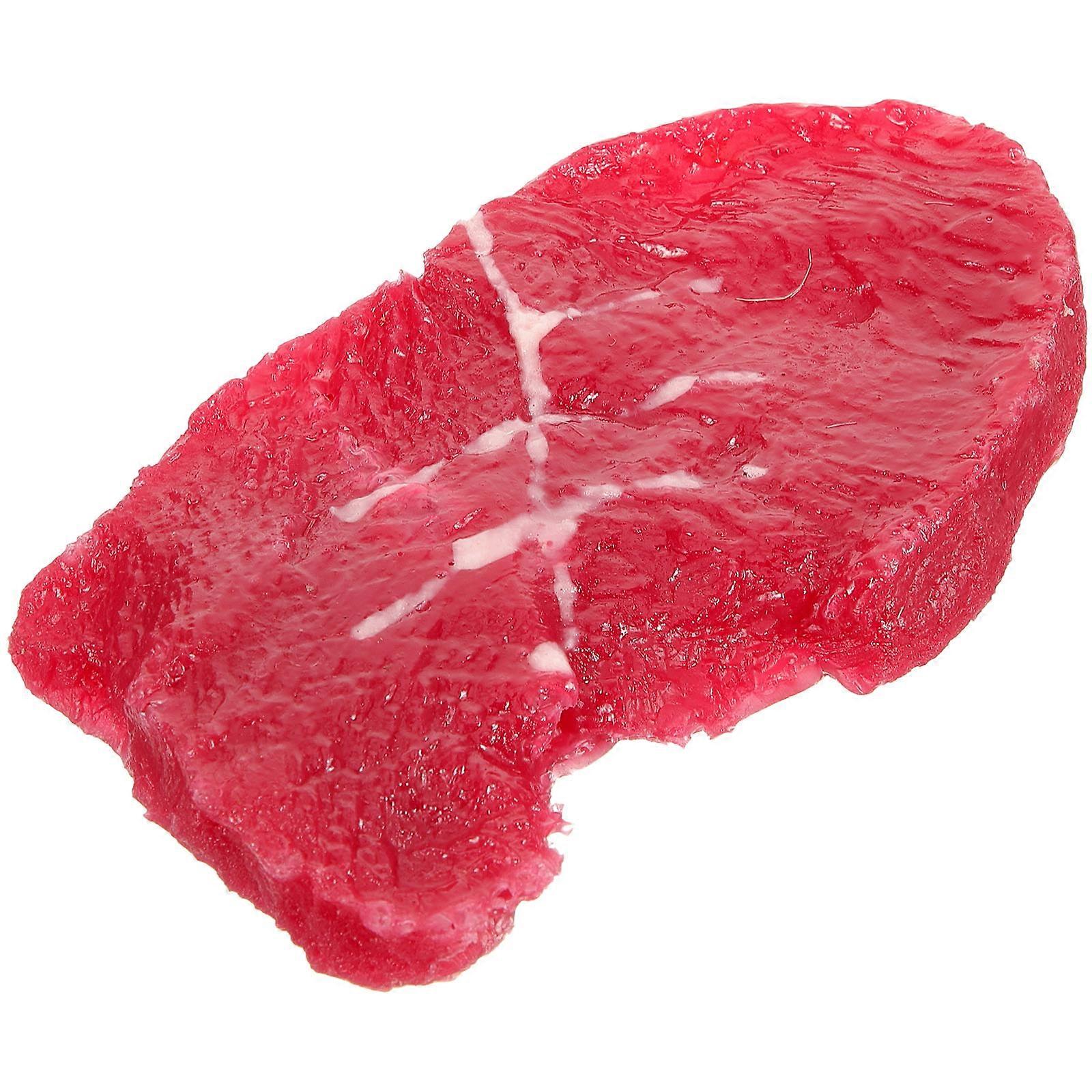 Simulated Steaks Artificial Steak Prop for Decoration 3Pcs Red Model