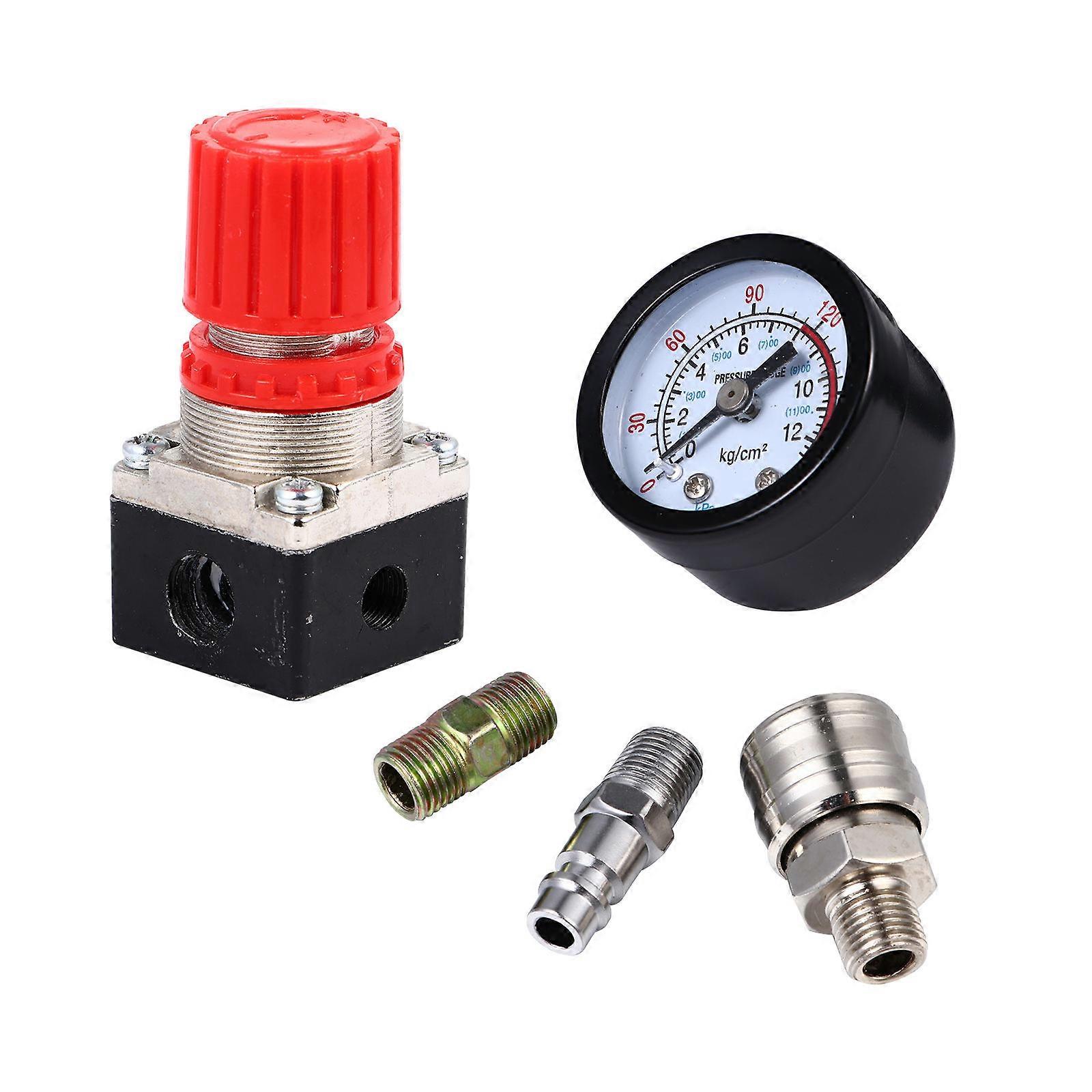 Air Compressor Pressure Regulator for Air Compressor and Air Tools (Four Hole)