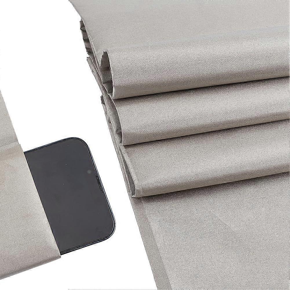 1Pc Faraday Fabric 39.37x54.33 Inch Faraday Protection Fabric Polyester Shielding Copper Fabrics Signal Shielding Fabrics for Walls Curtains WiFi Cell