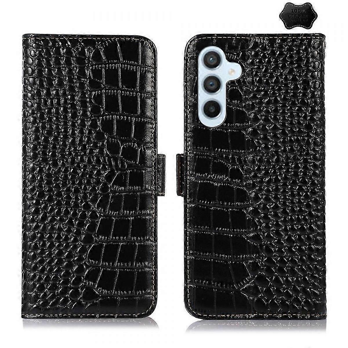 Crocodile Top Layer Cowhide Leather Phone Case