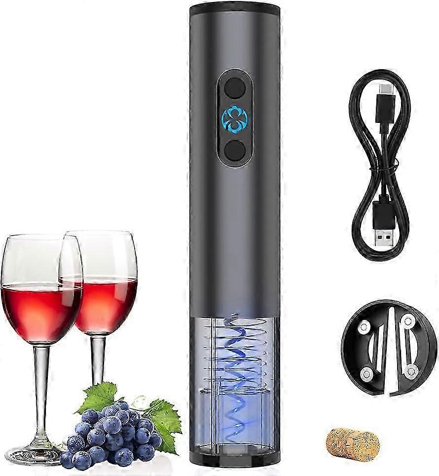 Electric Corkscrew, USB Rechargeable Bottle Opener Automatic Corkscrew Gift Box (AAA)