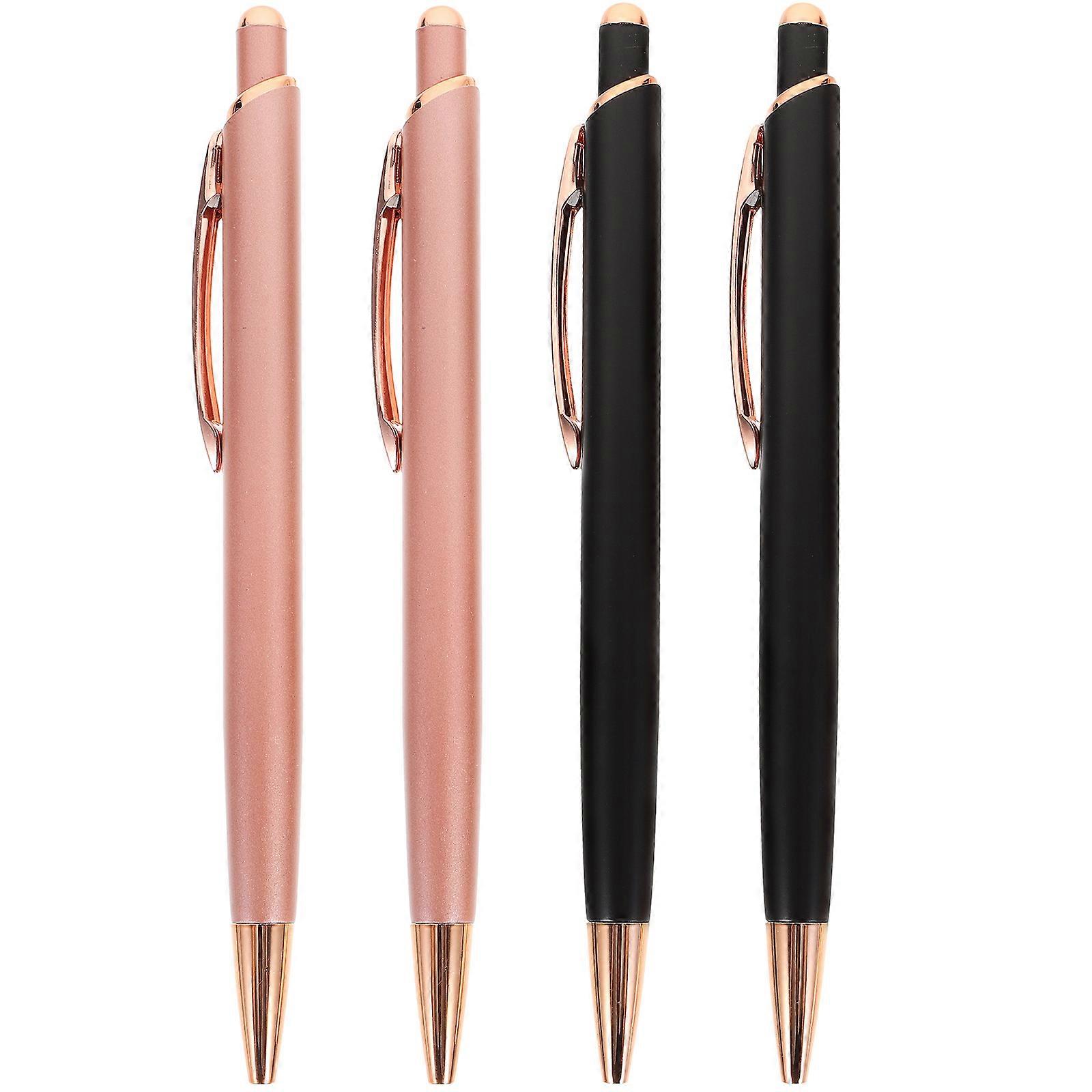 Practical Metal Ballpoint Pens for Writing 8Pcs Press Type Pens