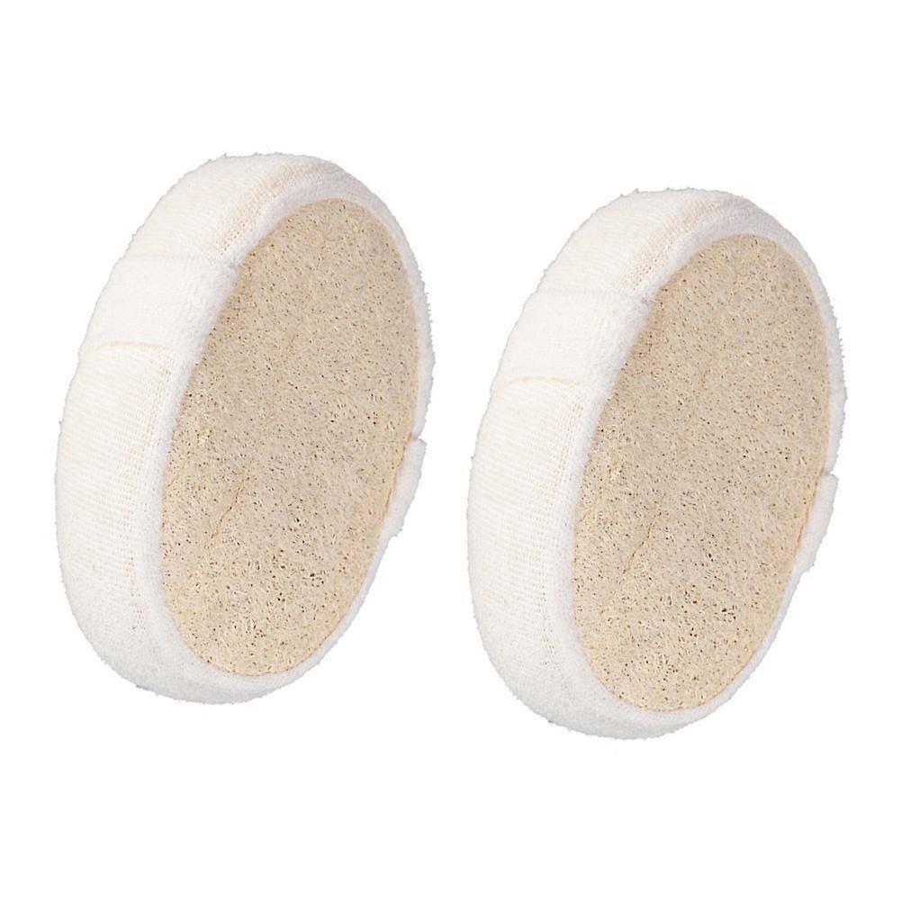 Shower Loofah Natural Exfoliating Oval Sponge Bath Pads 2Pcs