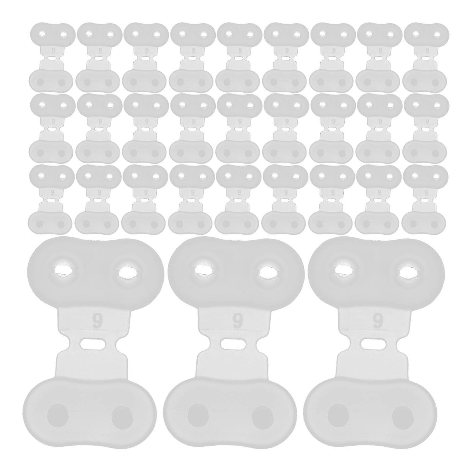 100pcs Versatile Plastic Buckles for Wristbands Multi Use Bracelet Clasps Daily Connecting Hardware