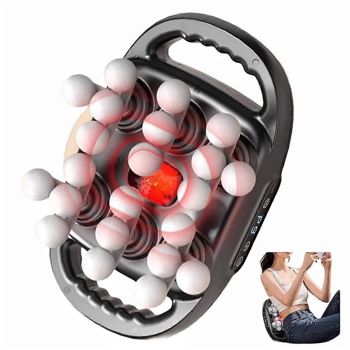 Deep Tissue Massage Gun with 24 Heads, 9 Speeds and Modes, Percussion Massager for Muscle Recovery