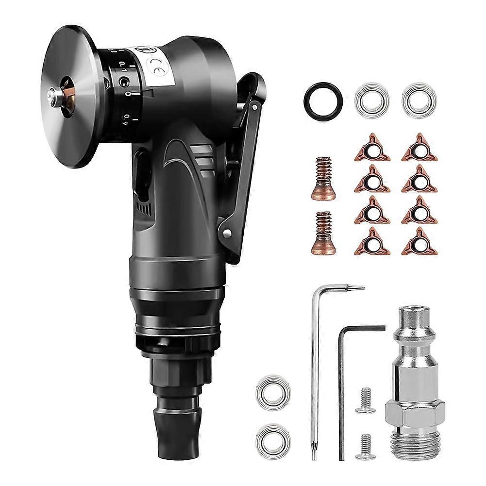 Mini Chamfering Machine, for Metal Trimming Arc Corner Deburring Linear Beveling Trimming (8xR Angle Blade+4x Bearing)