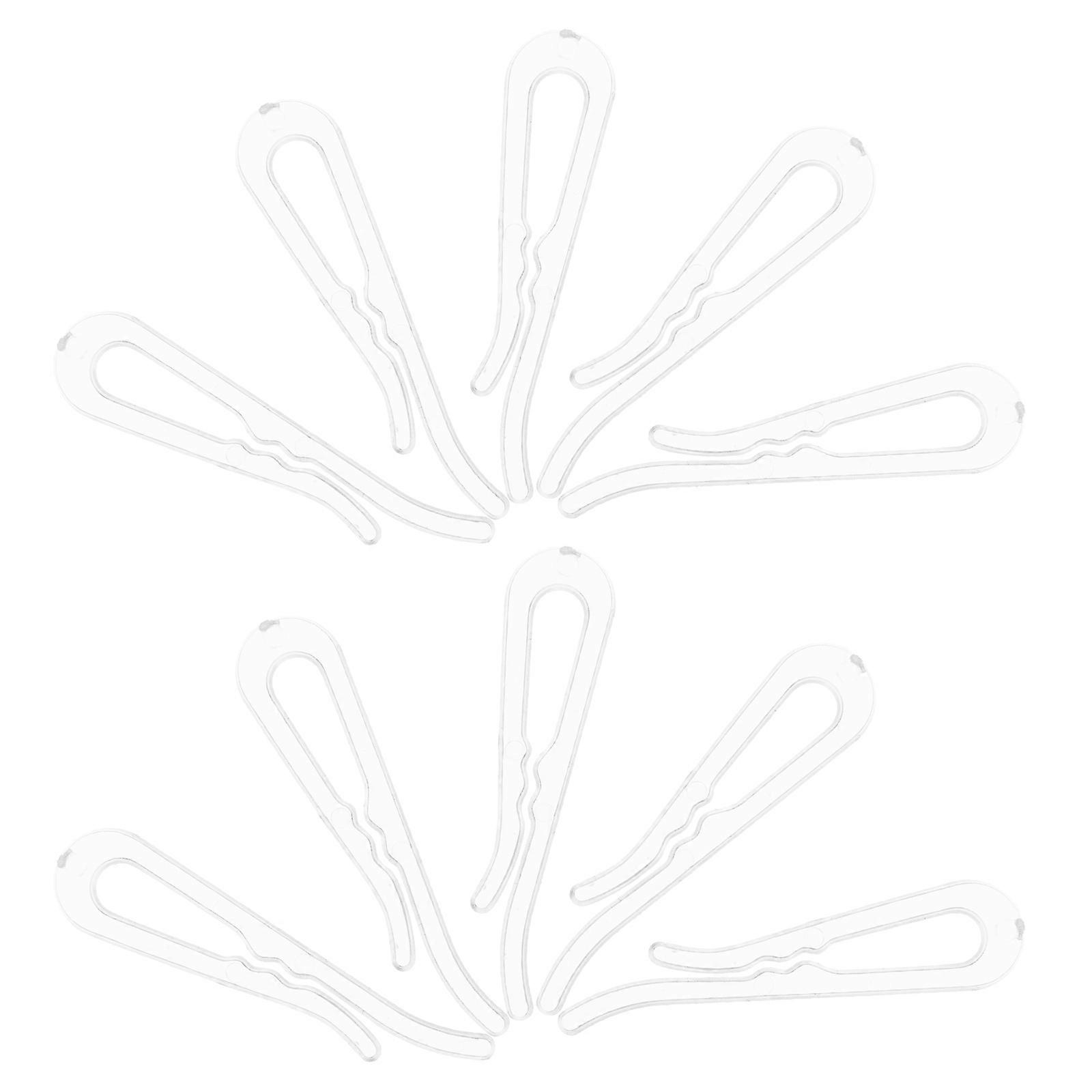 Plastic Cloth Clips Transparent Clip for Multifunction 200Pcs Home Use