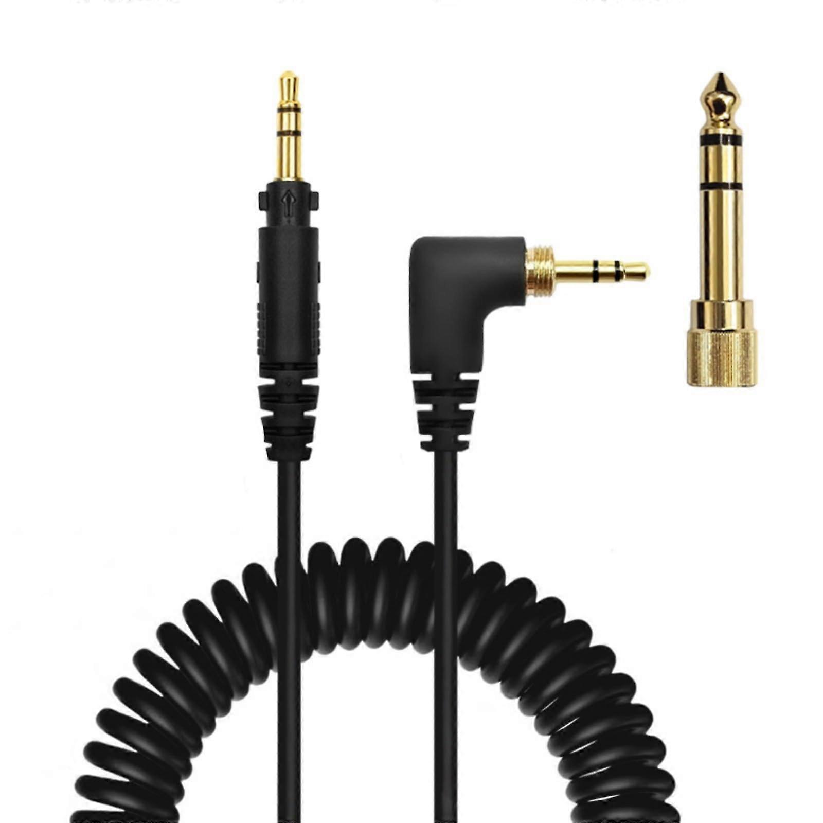 Replacement Coiled Headphone Cable for EAH-DJ1200 with 6.35mm Adapter