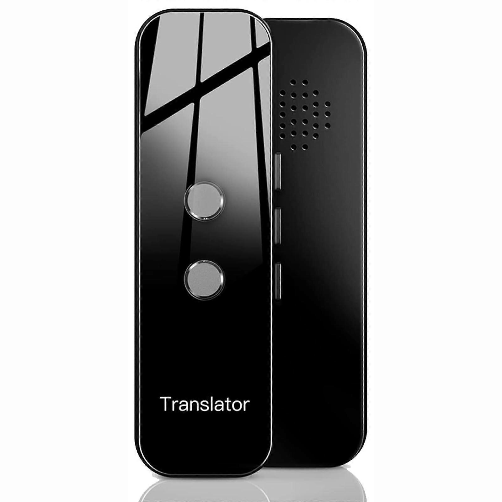 Language Translator Device with Instant TwoWay Voice and Photo Translation, 137 Languages, Black