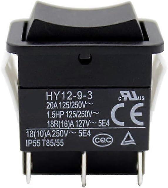 Push Button Rocker Switch 6 Pin ONOffON IP55 Waterproof 125/250V with Auto Reset for Power Tools