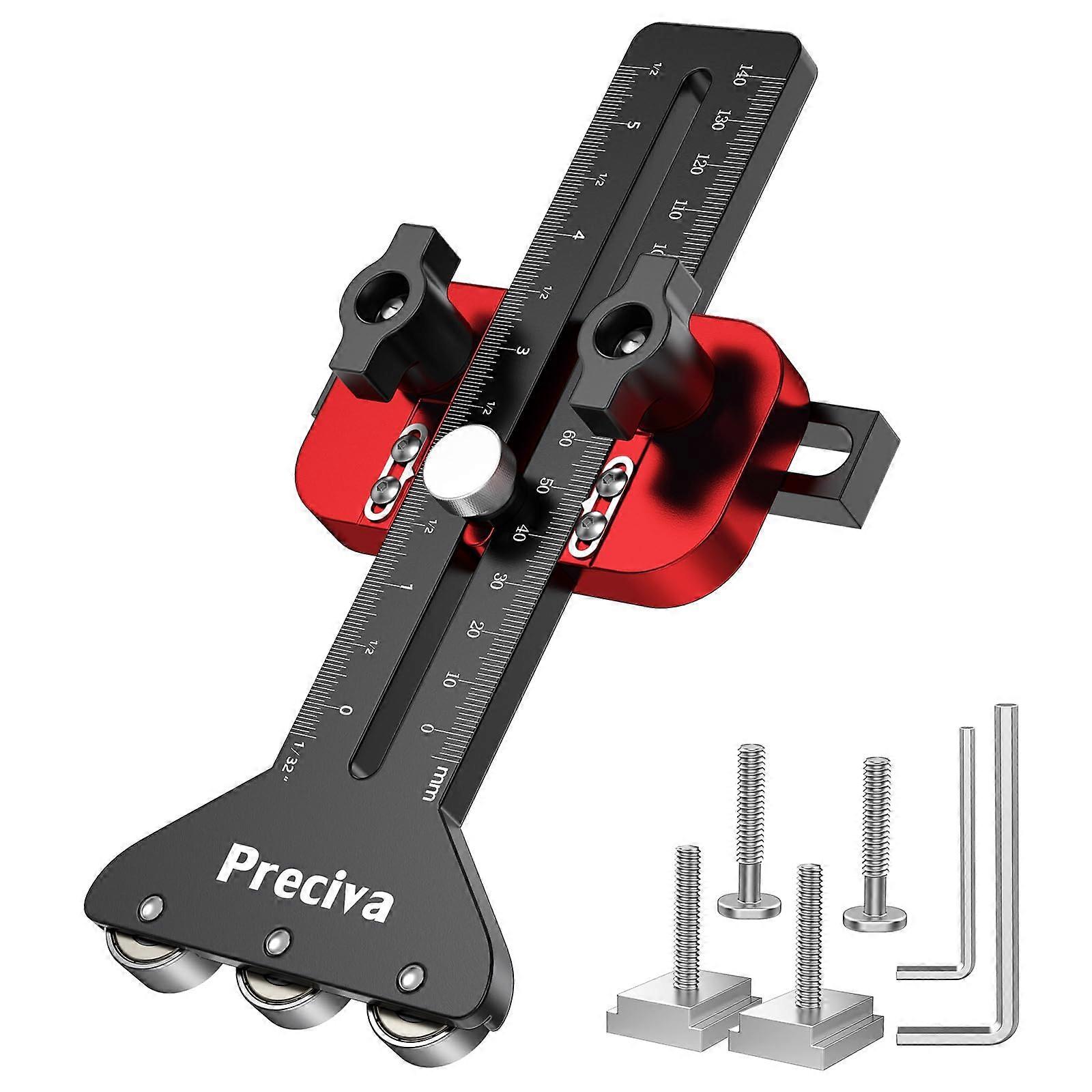 Thin Rip Table Saw Jig with 3 Pulley Precision Design for Accurate Narrow Strip Cutting, Black