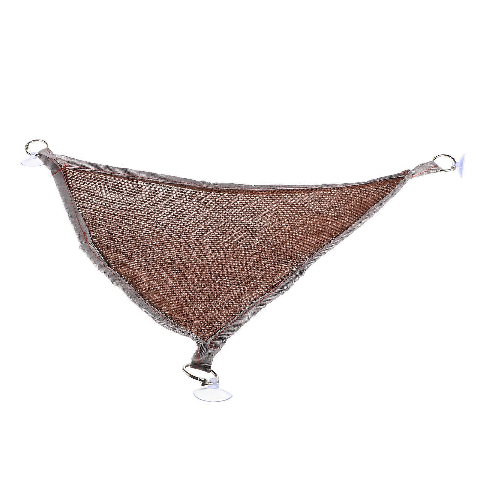 Netting Hammock Toy Reptile Hammock for 4Pcs Coffee Color