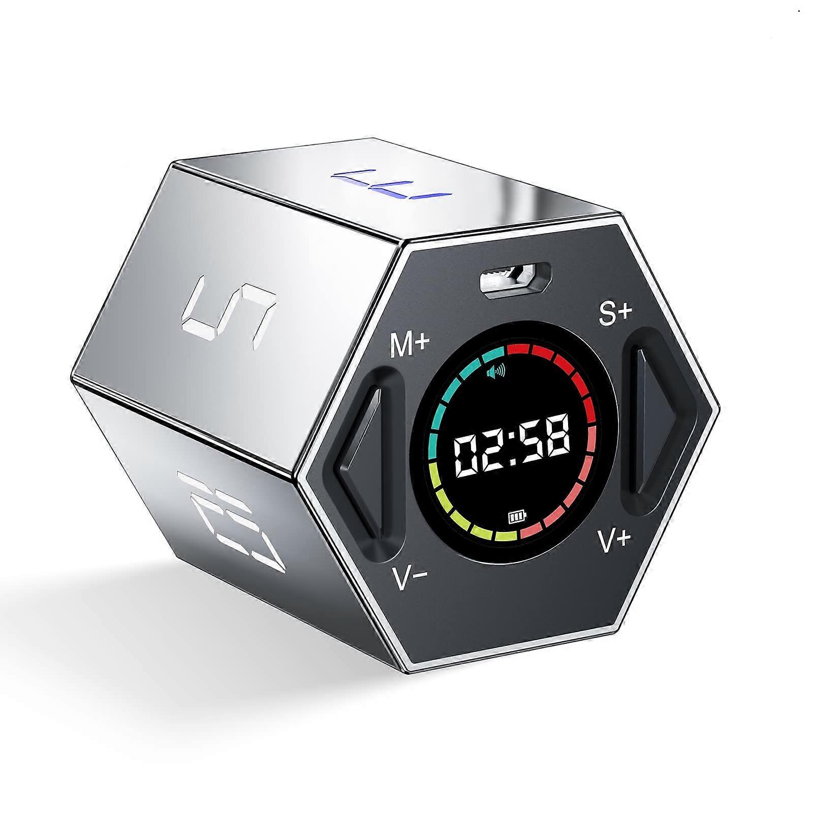 Timer, Cube Timer for Kids, Pomodoro Timer for Office,Visual Countdown Timer Clock(2022 New Version)