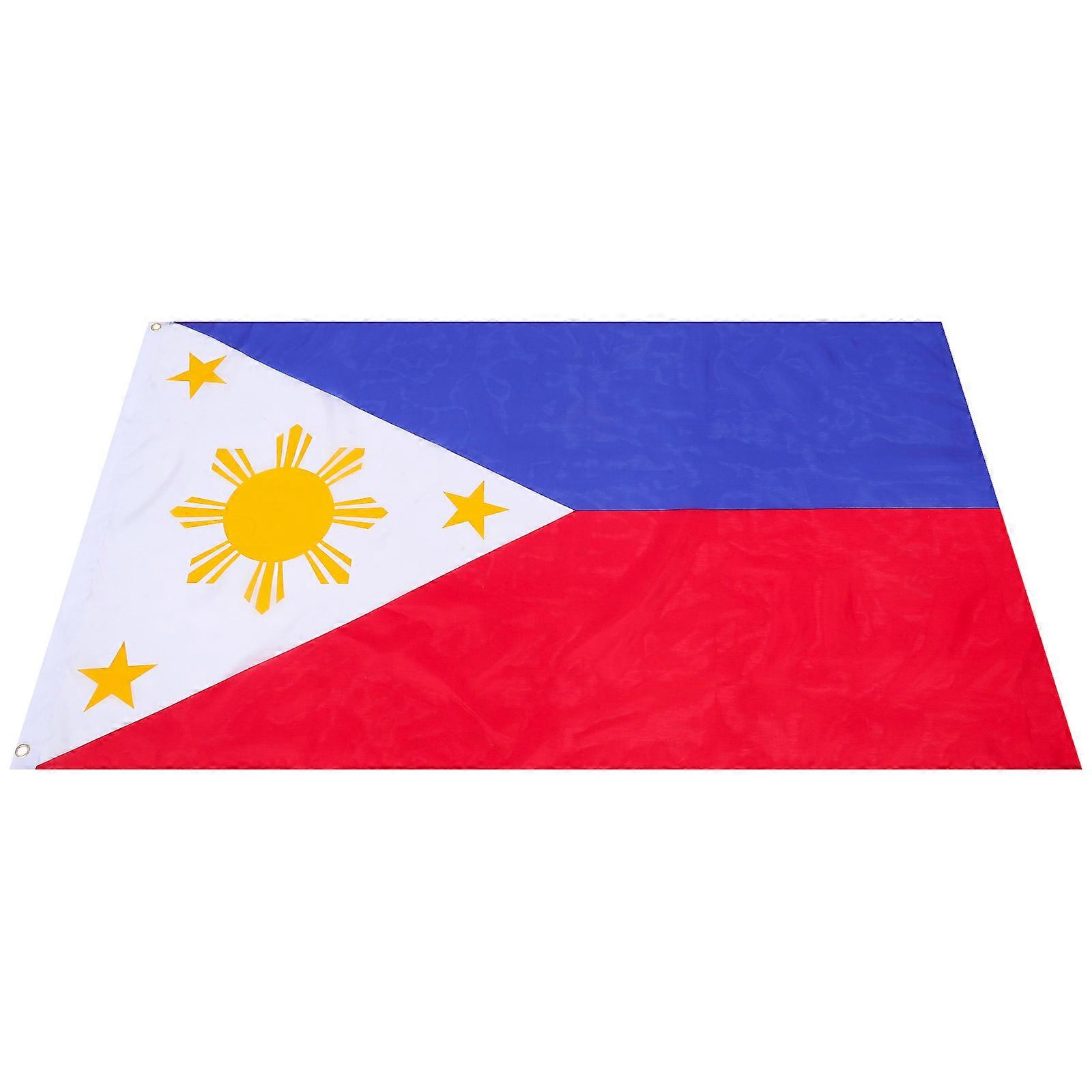 Courtyard National Flag Polyester Philippine Flag Yard Decor for Decoration