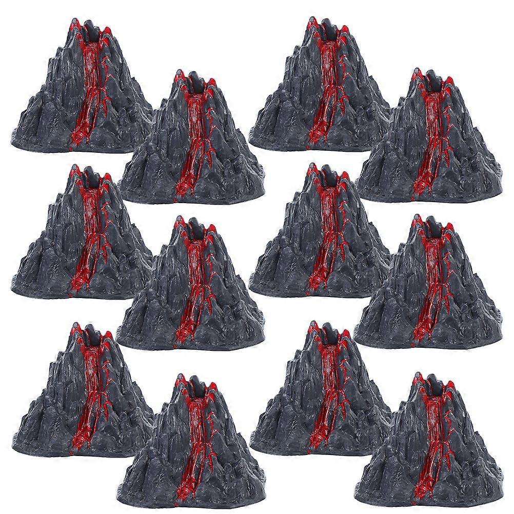 Plastic Volcano Model Volcano for Science Experiments with 16Pcs Toy Set