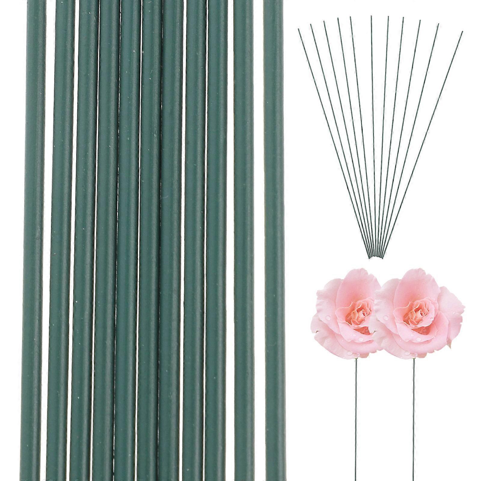 Artificial Flower Stems Flower Stem for Wedding Decoration 11Pcs Green