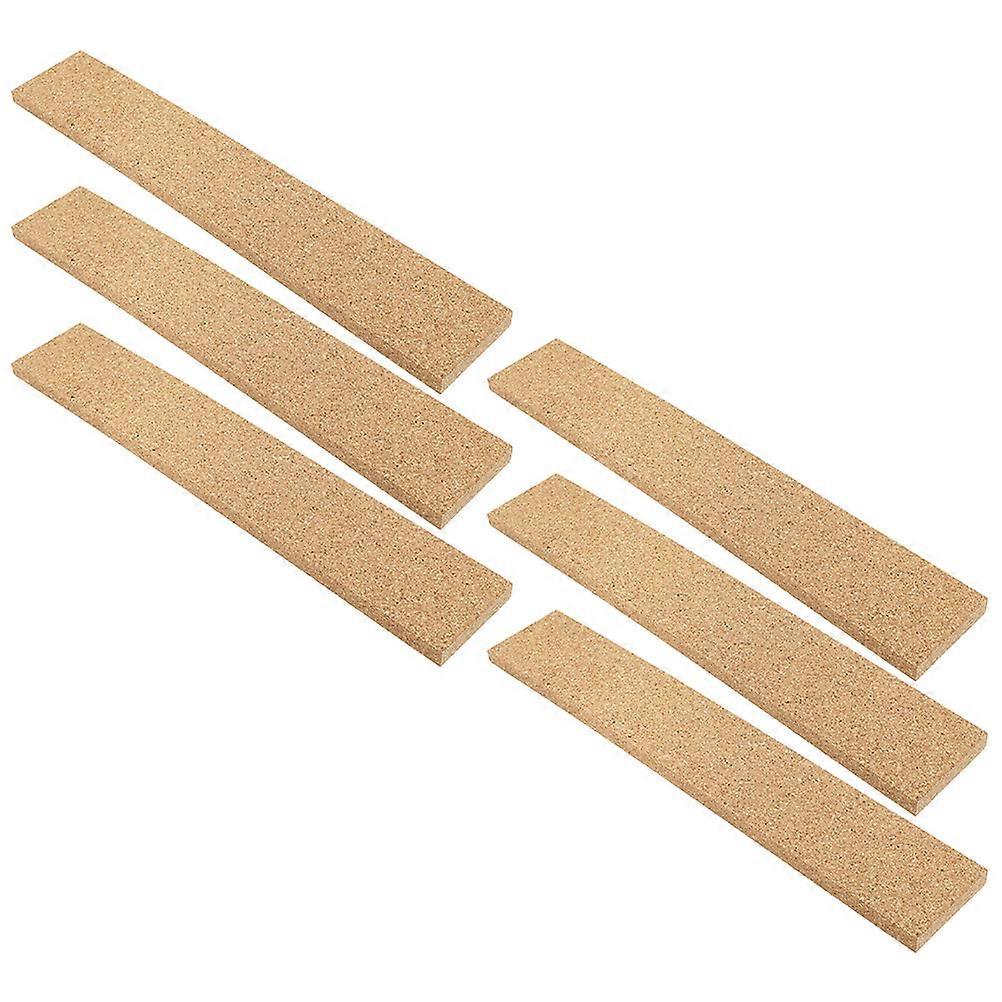Office Use Cork Board Strips for Notes and Photo Display 6Pcs Set