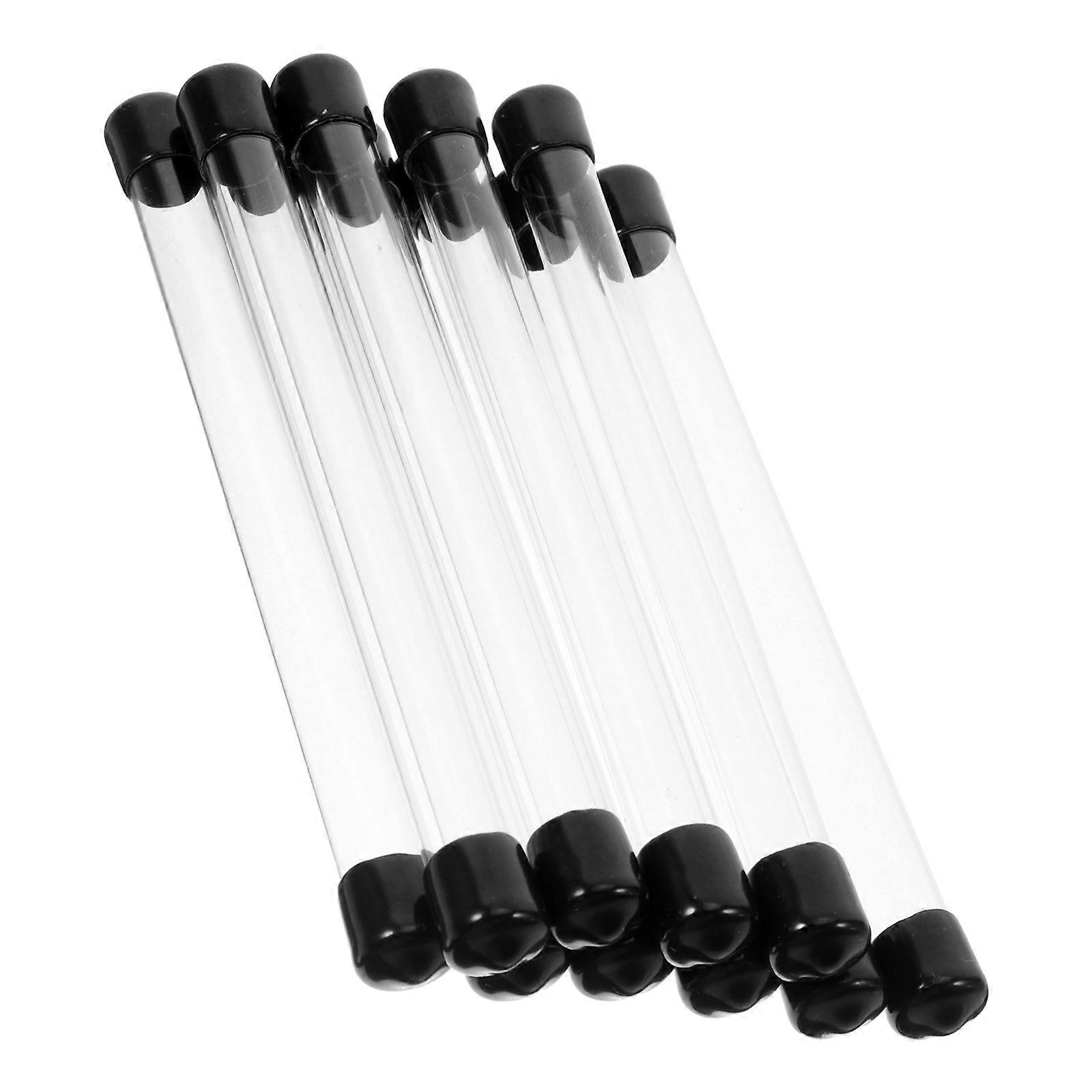 Experimental Round Tubes Clear Plastic for Storage 10Pcs Transparent Sample Tubes