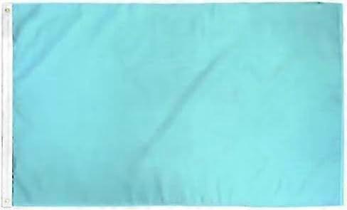 Light Blue Solid Color Flag Rq 0041